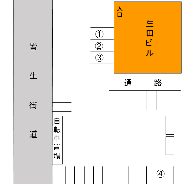 駐車場の地図